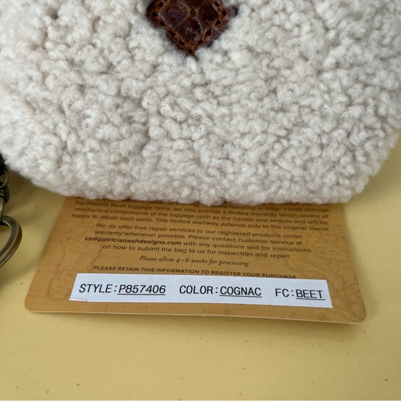 PATRICIA NASH "Keisley" Cognac Cosmetic Key Fob Wallet - Picture 9 of 10